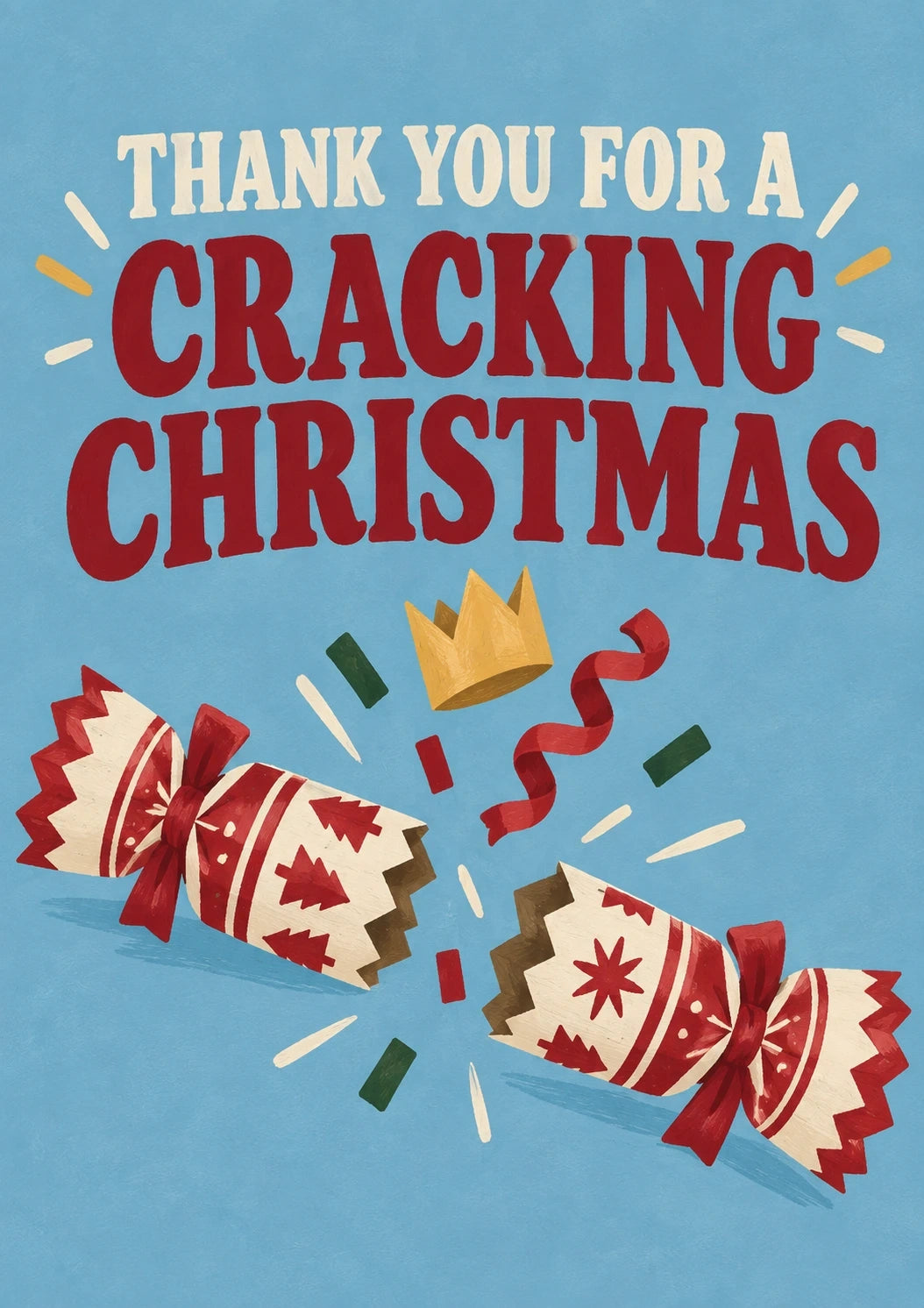 Christmas - Personalised Card — with punch holes