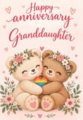 Load image into Gallery viewer, Anniversary - Personalised Card — with punch holes

