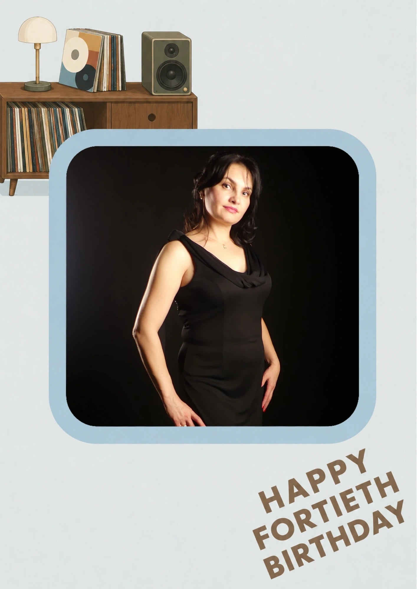 Birthdays - Personalised Card — with punch holes