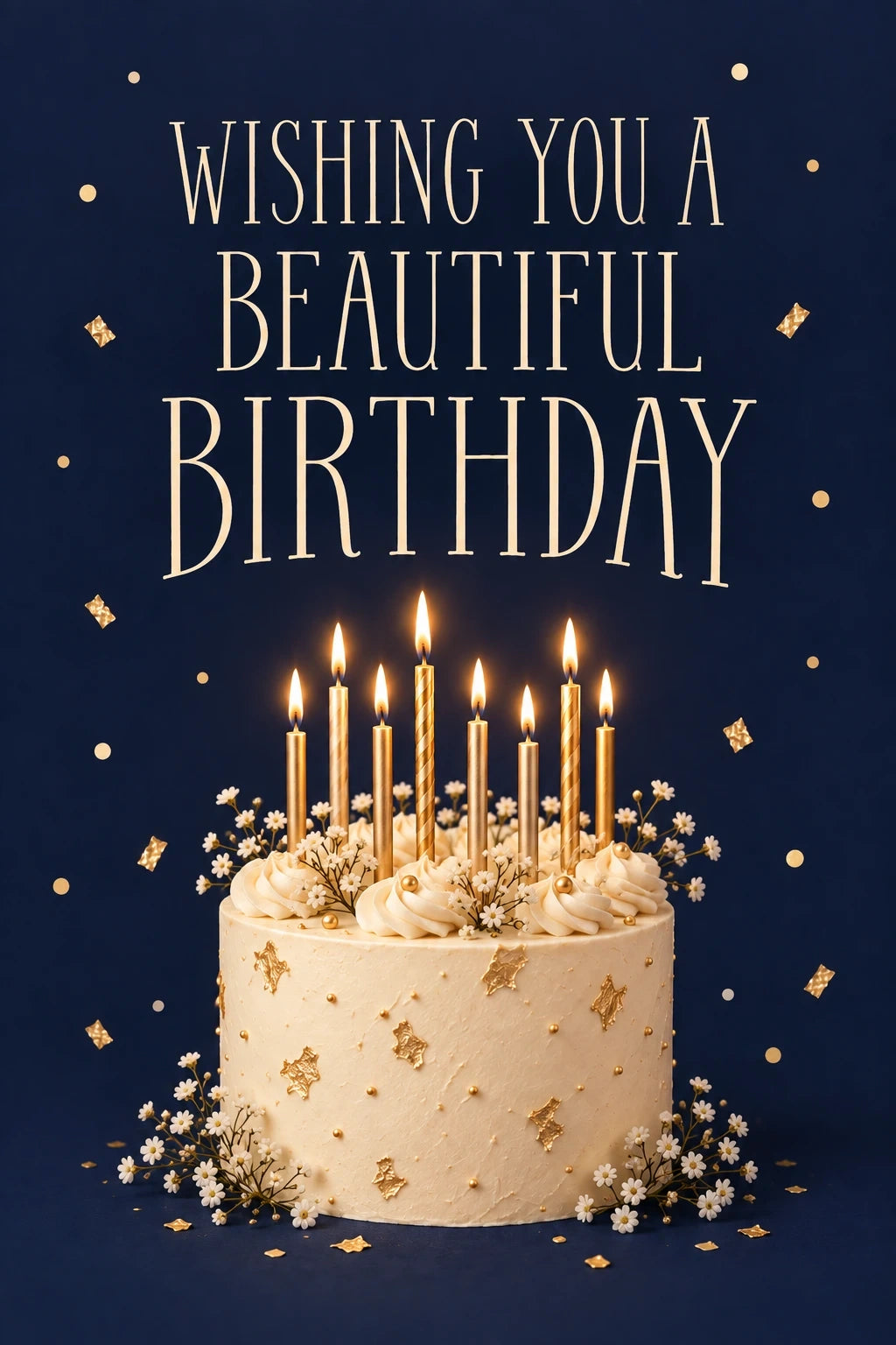 Birthdays - Personalised Card — with punch holes
