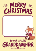Load image into Gallery viewer, Christmas - Personalised Card — with punch holes
