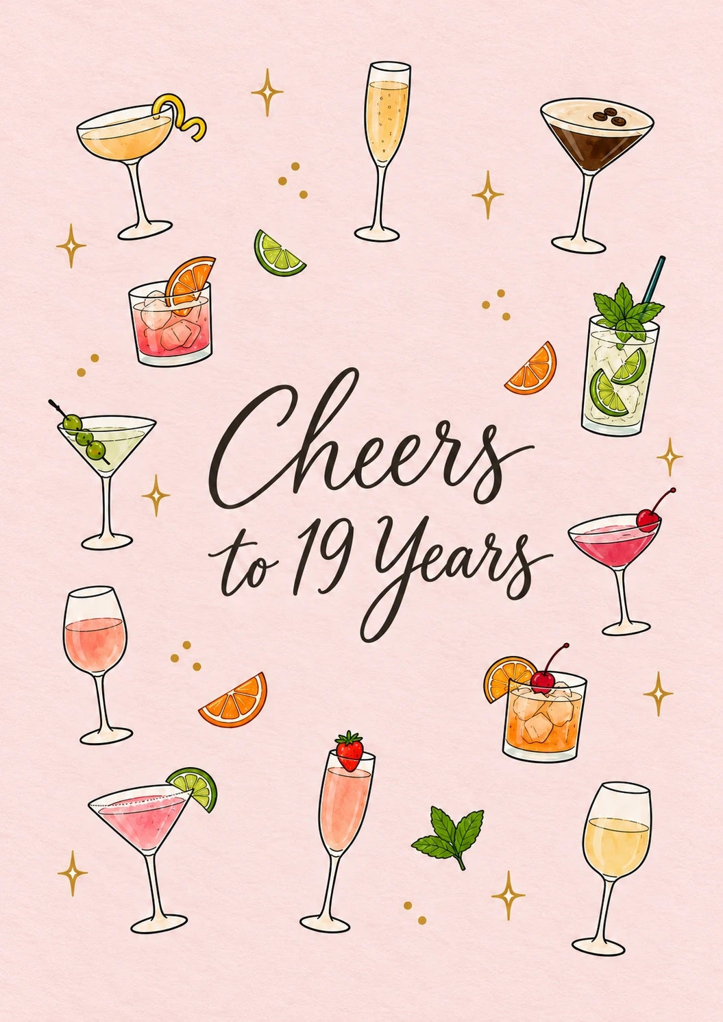 Birthdays - Personalised Card — with punch holes
