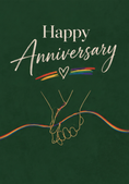 Load image into Gallery viewer, Anniversary - Personalised Card — with punch holes
