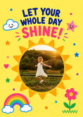 Load image into Gallery viewer, Let Your Whole Day Shine Sun Photo Upload Birthday Card
