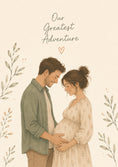 Load image into Gallery viewer, Pregnancy - Personalised Card — with punch holes
