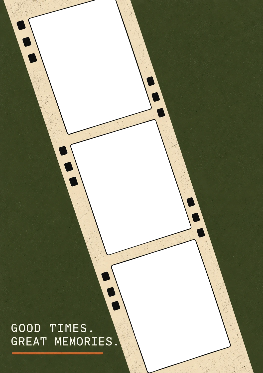 Vintage Film Strip Photo Upload Birthday Card