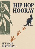 Load image into Gallery viewer, Funny Kangaroo Hip Hop Hooray Birthday Card

