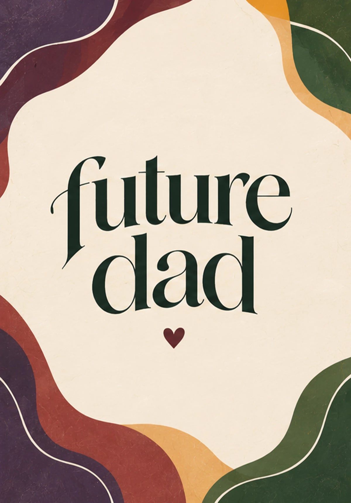 Future Dad Retro Wave Birthday Card for Him