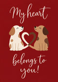 Load image into Gallery viewer, Cute Puppy Tail Heart valentine's day Card for Boyfriend
