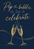 Load image into Gallery viewer, Pop the Bubbles Champagne Glasses LGBTQ+ Anniversary Card
