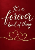 Load image into Gallery viewer, Forever Kind of Thing Gold Hearts Anniversary Card
