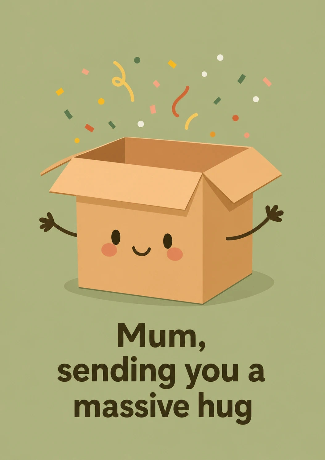 Birthdays - Personalised Card — with punch holes