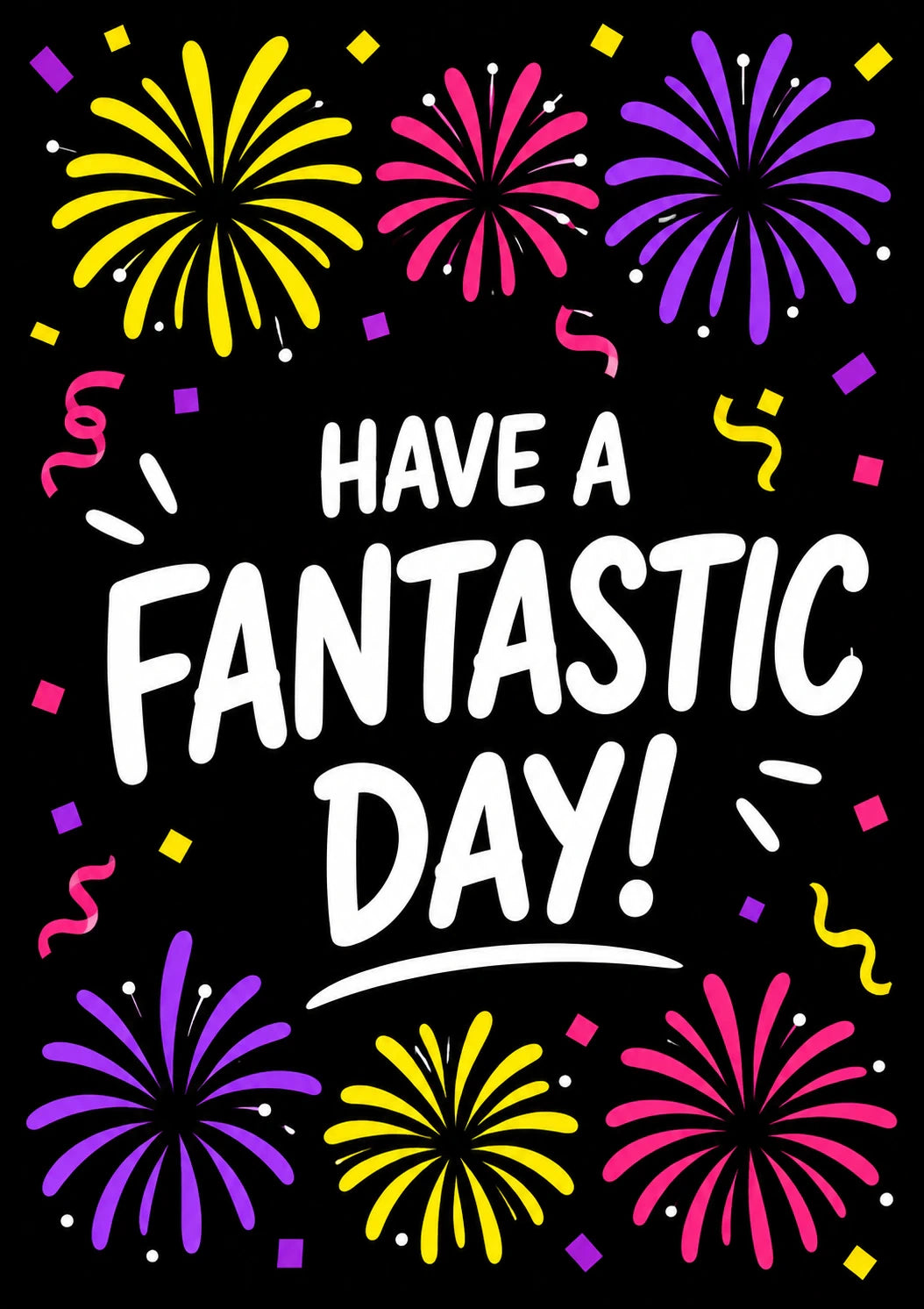 Have a Fantastic Day Fireworks 9th Birthday Card