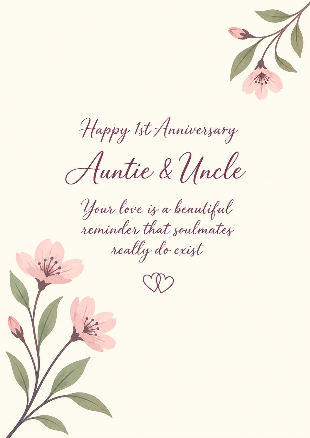 Anniversary - Personalised Card — with punch holes