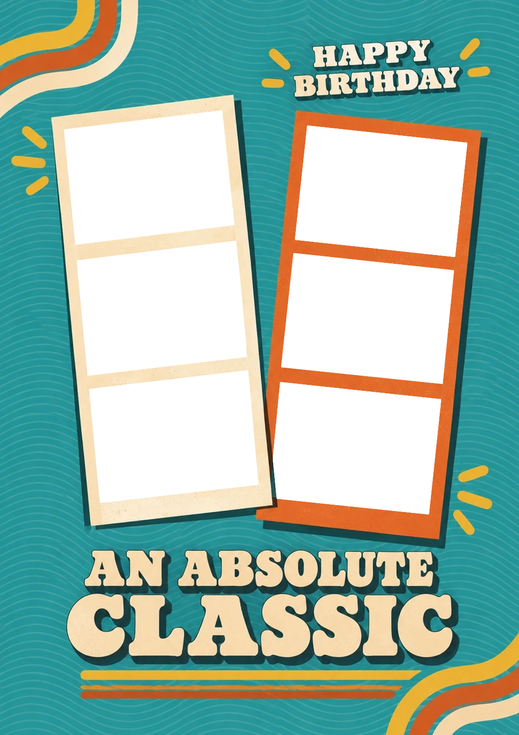Birthdays - Personalised Card — with punch holes
