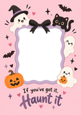 Load image into Gallery viewer, Halloween - Personalised Card — with punch holes
