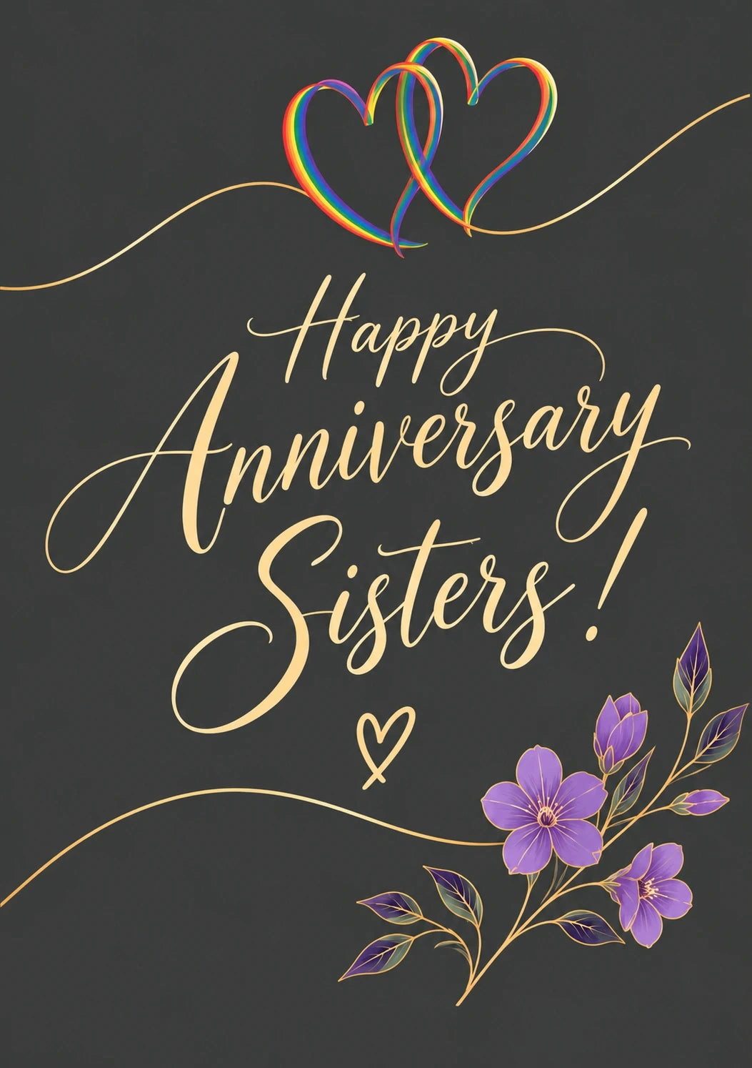 Anniversary - Personalised Card — with punch holes