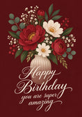Load image into Gallery viewer, Birthdays - Personalised Card — with punch holes
