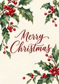 Load image into Gallery viewer, Christmas - Personalised Card — with punch holes
