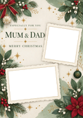 Load image into Gallery viewer, Christmas - Personalised Card — with punch holes
