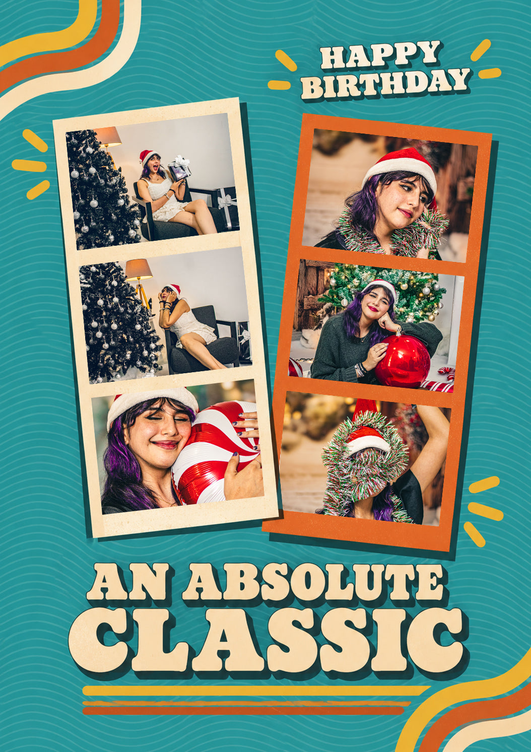 Retro Groovy An Absolute Classic Photo Upload Birthday Card