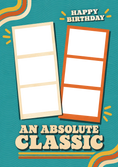 Load image into Gallery viewer, Retro Groovy An Absolute Classic Photo Upload Birthday Card
