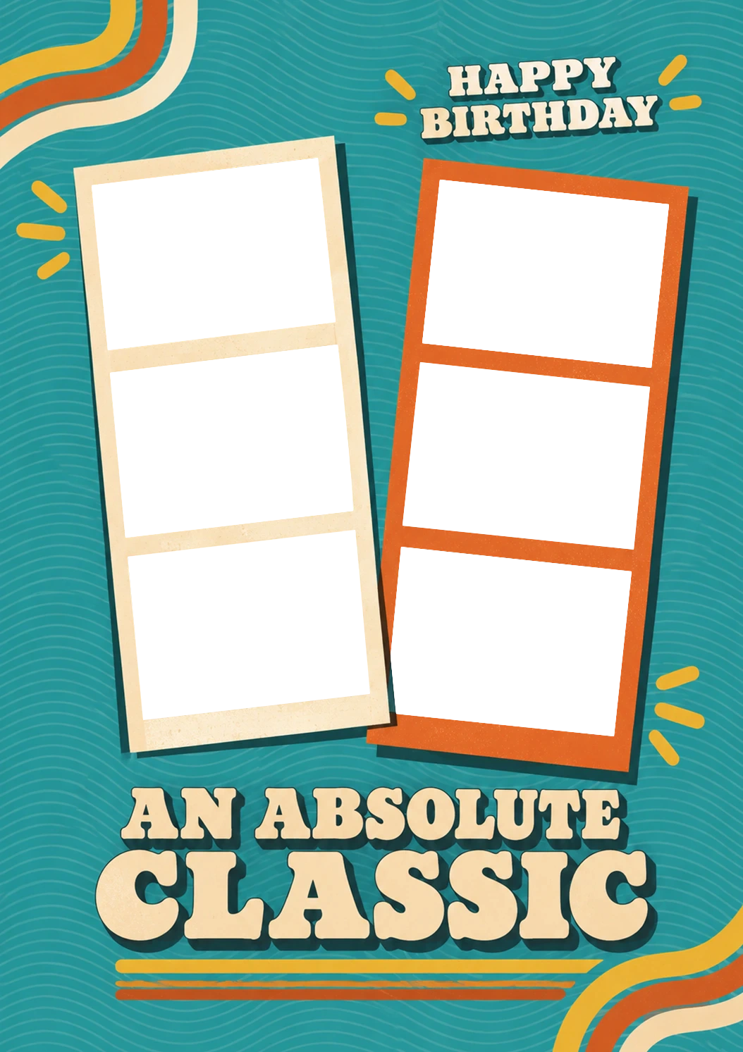 Retro Groovy An Absolute Classic Photo Upload Birthday Card