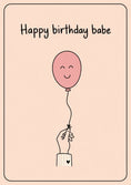 Load image into Gallery viewer, Birthdays - Personalised Card — with punch holes
