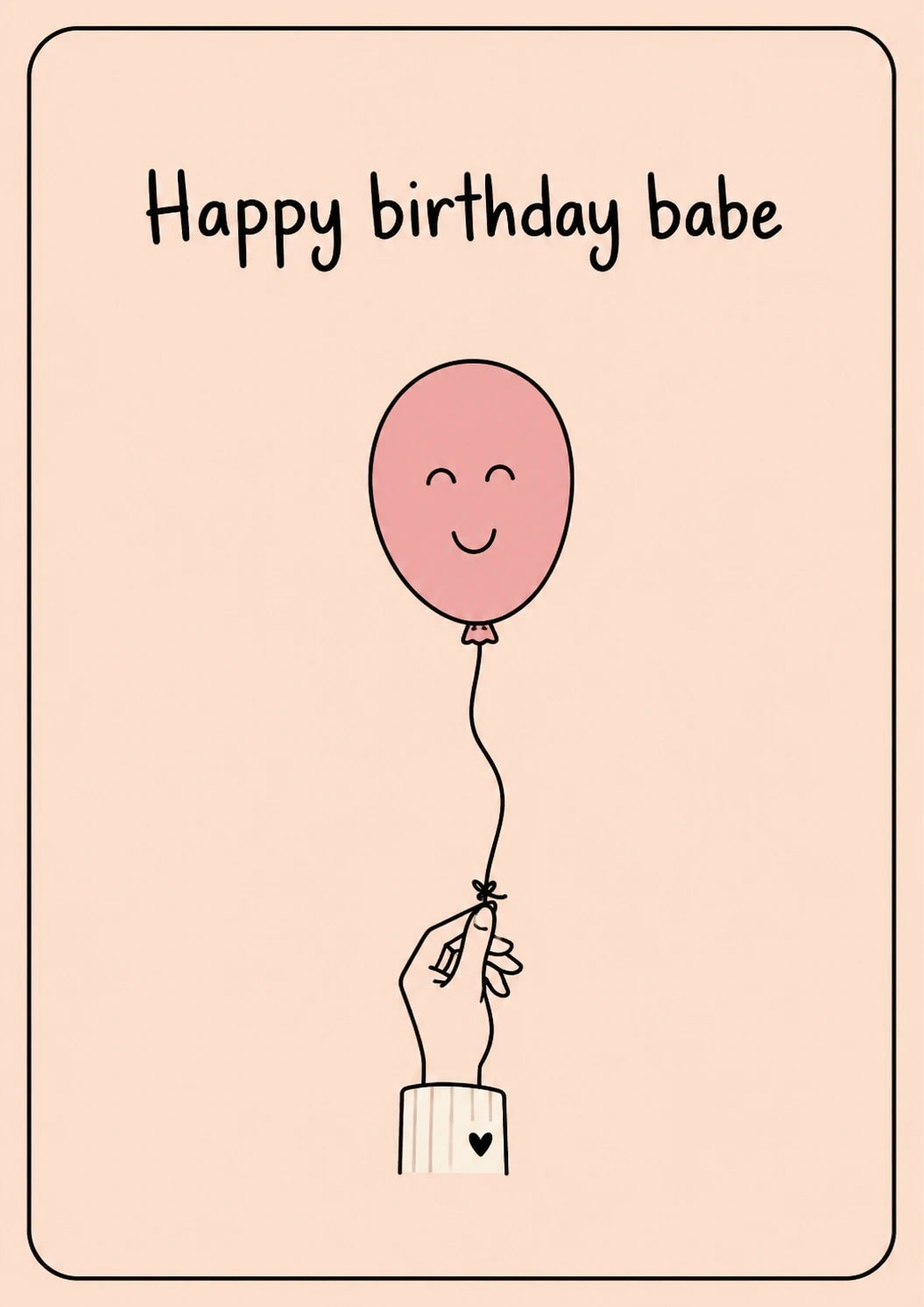 Birthdays - Personalised Card — with punch holes