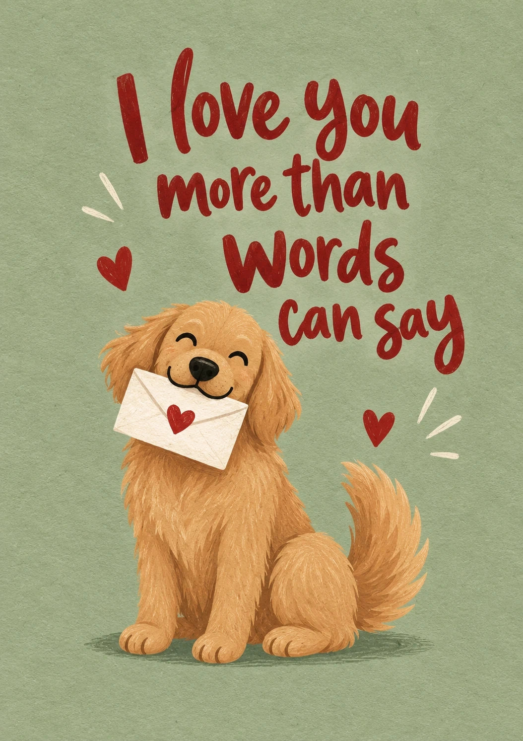 Valentine's day - Personalised Card — with punch holes