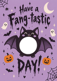 Load image into Gallery viewer, Halloween - Personalised Card — with punch holes
