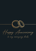 Load image into Gallery viewer, Anniversary - Personalised Card — with punch holes
