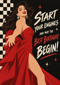 Load image into Gallery viewer, Birthdays - Personalised Card — with punch holes
