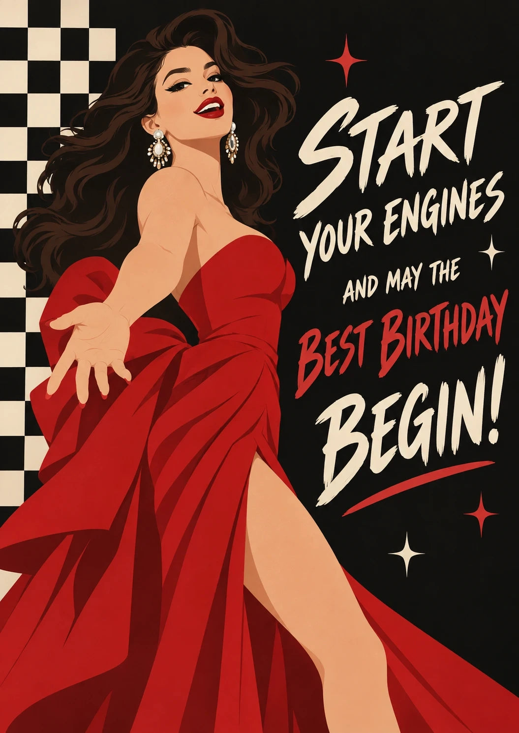 Birthdays - Personalised Card — with punch holes