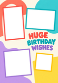 Load image into Gallery viewer, Birthdays - Personalised Card — with punch holes
