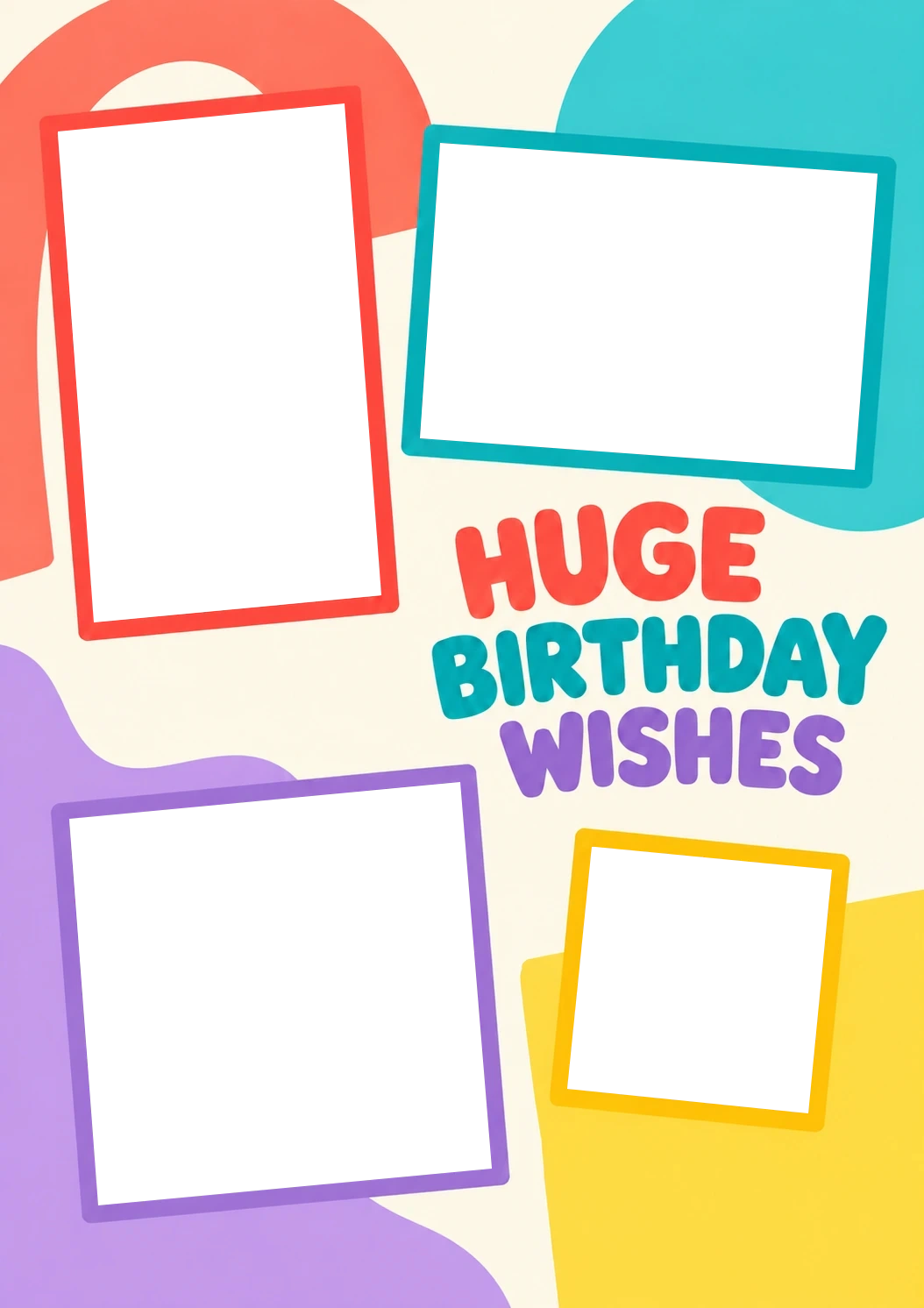 Birthdays - Personalised Card — with punch holes