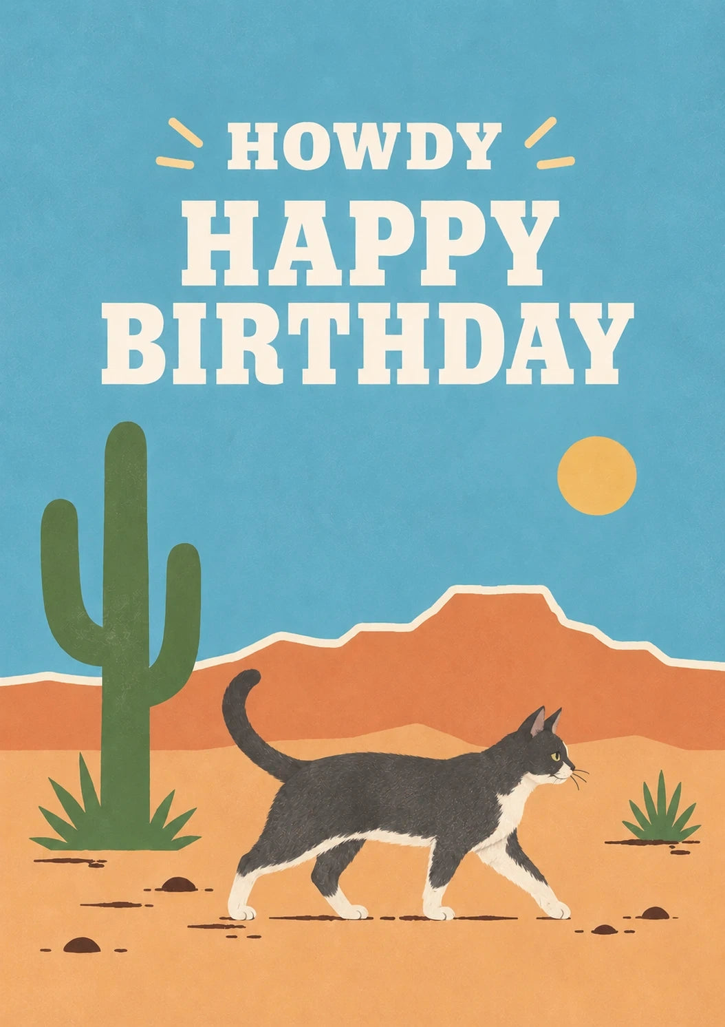 Birthdays - Personalised Card — with punch holes