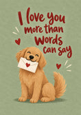 Load image into Gallery viewer, Cute Dog Love Letter Valentine's Day Card for Boyfriend
