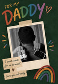 Load image into Gallery viewer, Rainbow Daddy To Be Photo Upload Birthday Card for Him
