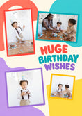 Load image into Gallery viewer, Huge Birthday Wishes Multi Photo Upload Birthday Card
