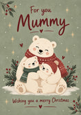 Load image into Gallery viewer, Christmas - Personalised Card — with punch holes

