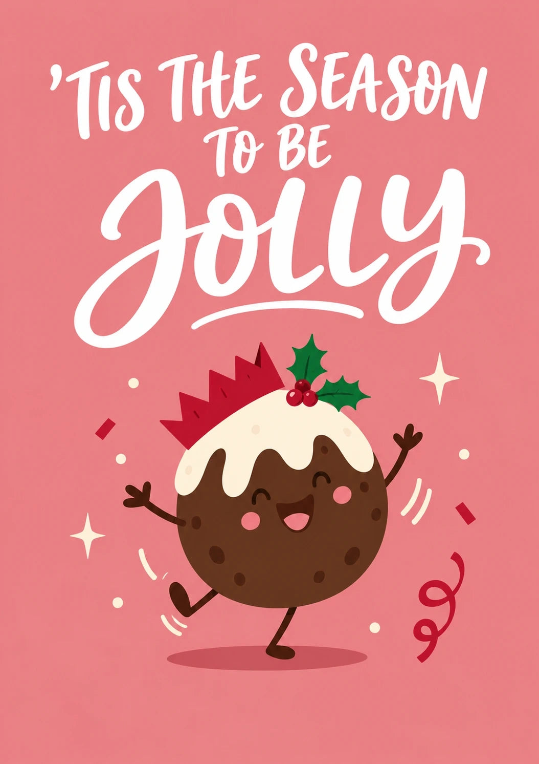 Christmas - Personalised Card — with punch holes