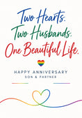 Load image into Gallery viewer, Anniversary - Personalised Card — with punch holes
