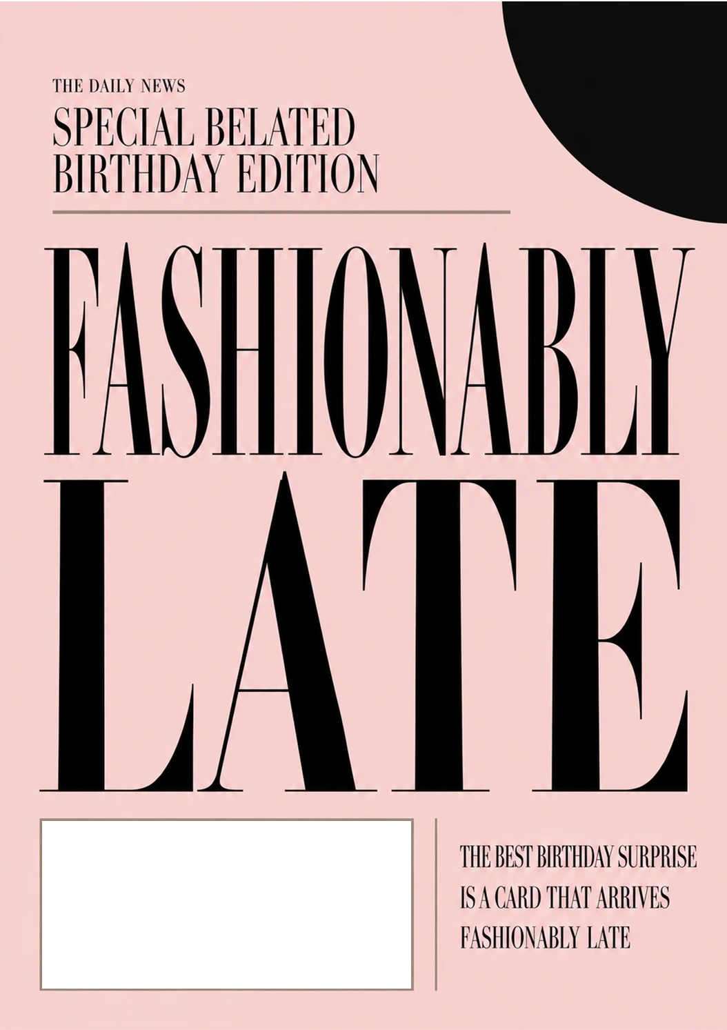 Birthdays - Personalised Card — with punch holes