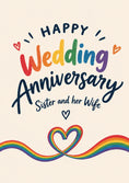 Load image into Gallery viewer, Anniversary - Personalised Card — with punch holes
