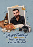 Load image into Gallery viewer, Birthdays - Personalised Card — with punch holes
