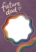 Load image into Gallery viewer, Future Dad Rainbow Photo Upload Birthday Card
