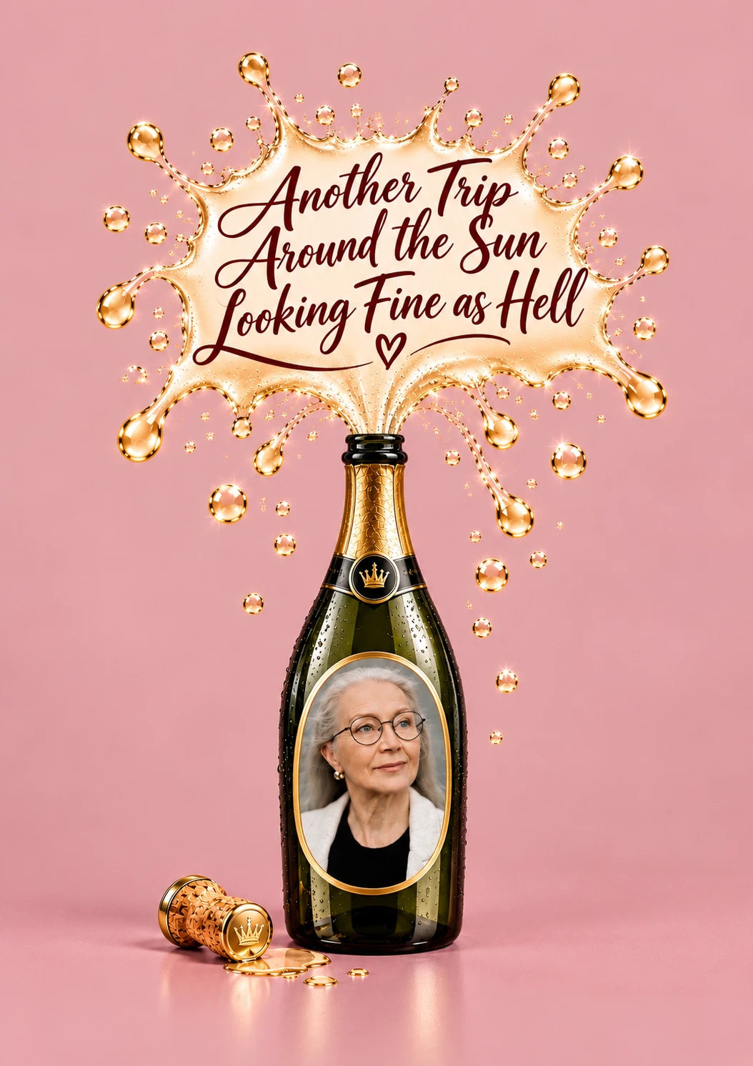 Funny Another Trip Around the Sun Photo Upload 50th Birthday Card for Her