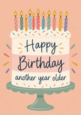 Load image into Gallery viewer, Funny Colourful Cake Another Year Older 19th Birthday Card

