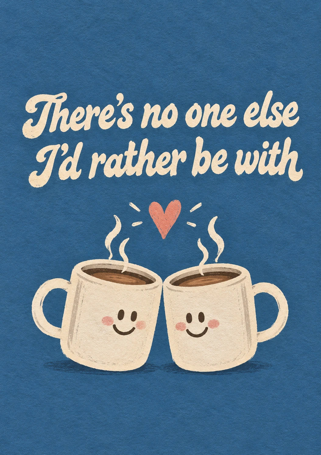 Funny Two Coffee Mugs Valentine's Day Card for Boyfriend
